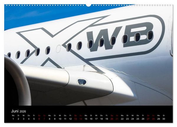 Produktbild: Airbus A350 Hautnah (hochwertiger Premium Wandkalender 2026 DIN A2 quer), Kunstdruck in Hochglanz