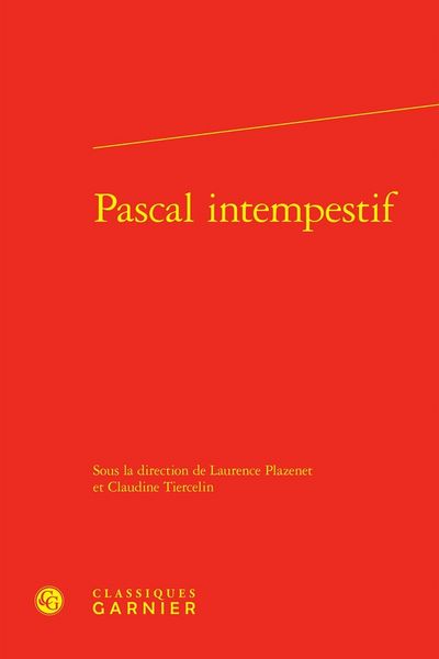 Produktbild: Pascal intempestif