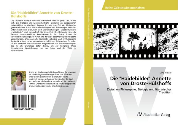 Die 'Haidebilder' Annette von Droste-Hülshoffs, Taschenbuch von Lena Riester, AV Akademikerverlag, 9783639869194