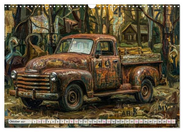 Produktbild: Patina und PS (Wandkalender 2027 DIN A3 quer), CALVENDO Monatskalender