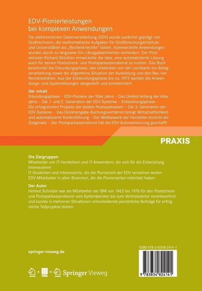 Produktbild: EDV-Pionierleistungen bei komplexen Anwendungen