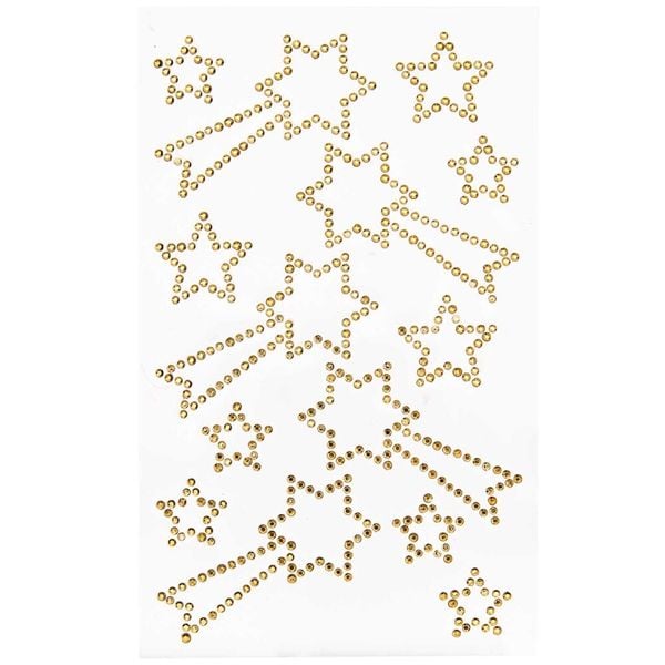 Produktbild: Strass-Sticker Sternschnuppen, 14 St&uuml;ck