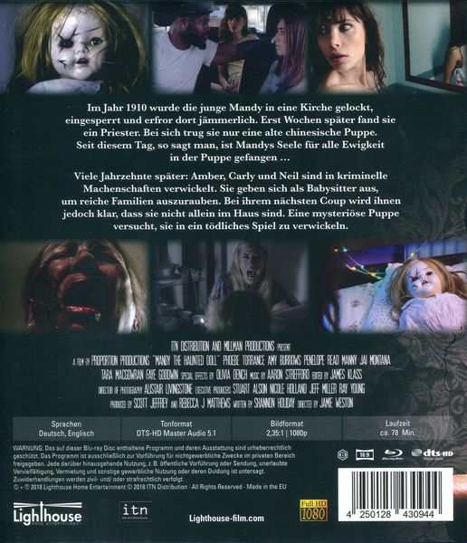 Produktbild: Mandy the Haunted Doll,1 Blu-ray