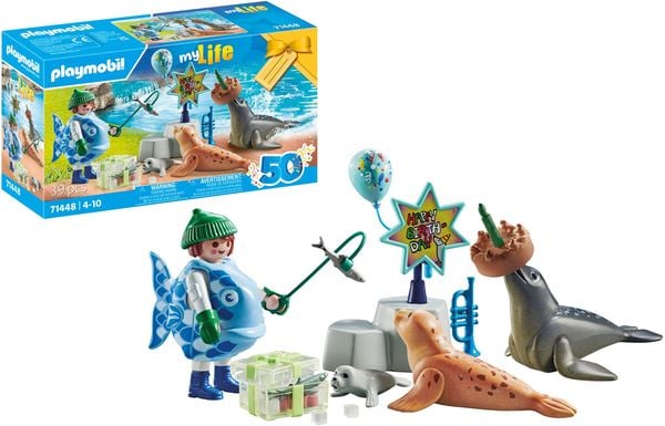 Produktbild: PLAYMOBIL 71448 Tierf&uuml;tterung