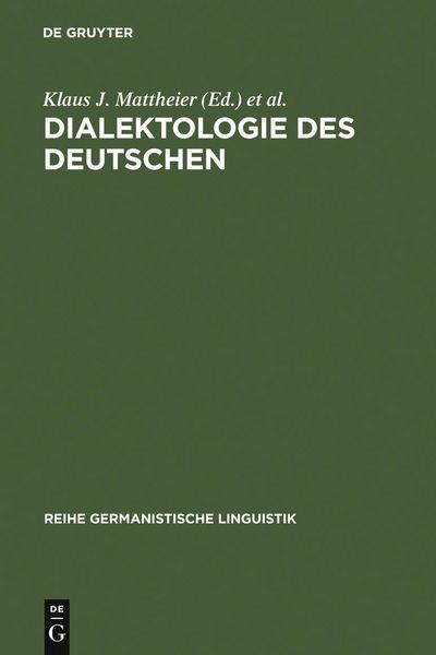 Produktbild: Dialektologie des Deutschen