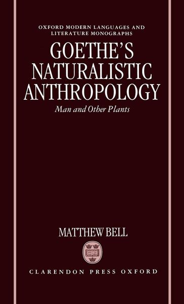 Produktbild: Goethe's Naturalistic Anthropology