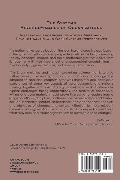 Produktbild: The Systems Psychodynamics of Organizations