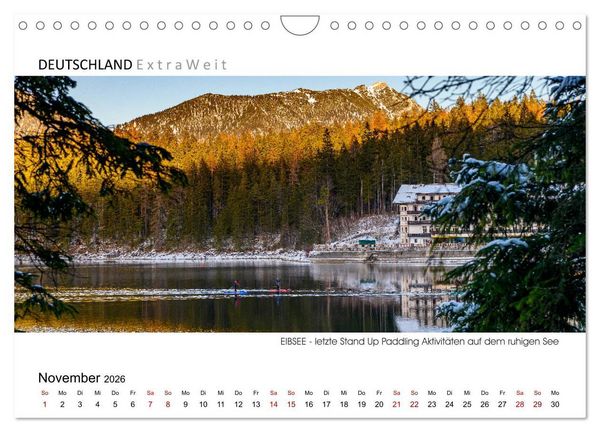 Produktbild: Wei&szlig;blaue Impressionen vom Eibsee (Wandkalender 2026 DIN A4 quer), CALVENDO Monatskalender