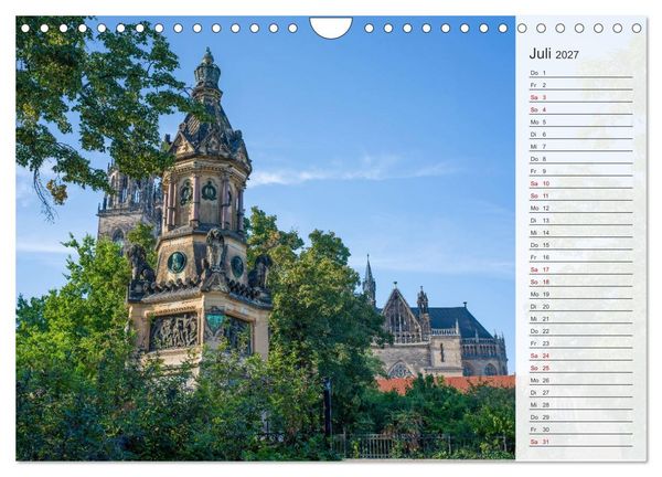 Produktbild: Magdeburg an der Elbe - Der Planer (Wandkalender 2027 DIN A4 quer), CALVENDO Monatskalender