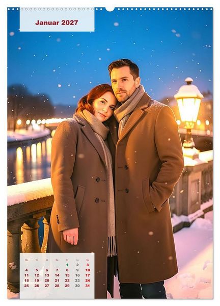Produktbild: Herzen im Einklang &ndash; LOVERS EDITION (hochwertiger Premium Wandkalender 2027 DIN A2 hoch), Kunstdruck in Hochglanz