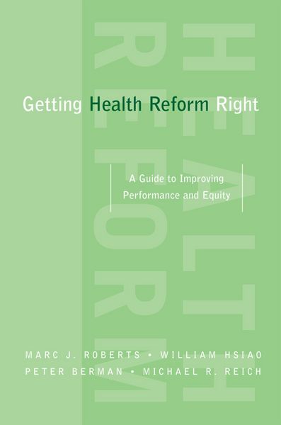 Produktbild: Getting Health Reform Right