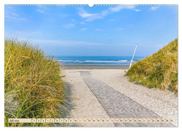 Produktbild: Norderney Spaziergang (hochwertiger Premium Wandkalender 2026 DIN A2 quer), Kunstdruck in Hochglanz