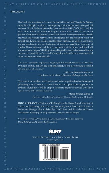 Produktbild: Levinas, Adorno, and the Ethics of the Material Other