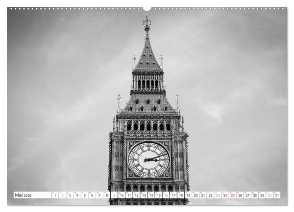 Produktbild: London Stadt an der Themse (hochwertiger Premium Wandkalender 2026 DIN A2 quer), Kunstdruck in Hochglanz