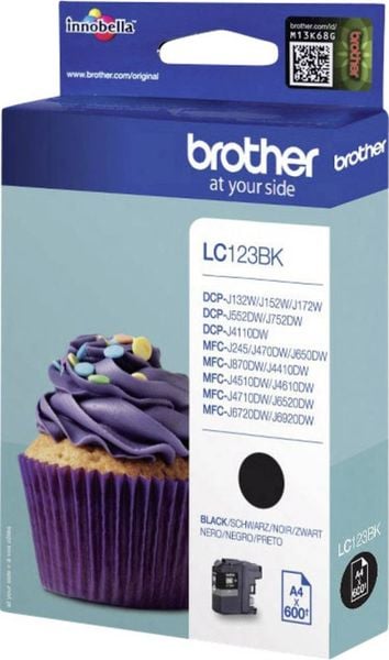 Brother Druckerpatrone LC-123BK Original Schwarz LC123BK