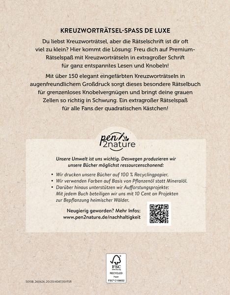 Produktbild: Gro&szlig;druck Kreuzwortr&auml;tsel