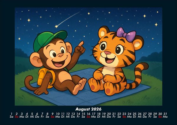 Produktbild: Milo & Tina - Ein Jahr voller Freundschaft 2026 Fotokalender DIN A4