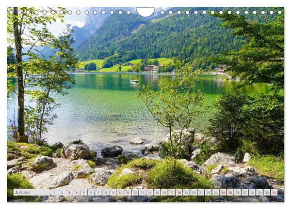 Produktbild: Malerische Bergseen in den bayerischen Alpen (Wandkalender 2027 DIN A4 quer), CALVENDO Monatskalender