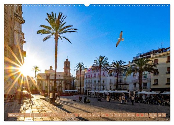 Produktbild: Ein Herz f&uuml;r Cadiz (hochwertiger Premium Wandkalender 2026 DIN A2 quer), Kunstdruck in Hochglanz