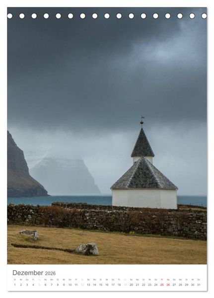 Produktbild: F&oslash;royar - Faroe Islands - F&auml;r&ouml;er Inseln (Tischkalender 2026 DIN A5 hoch), CALVENDO Monatskalender