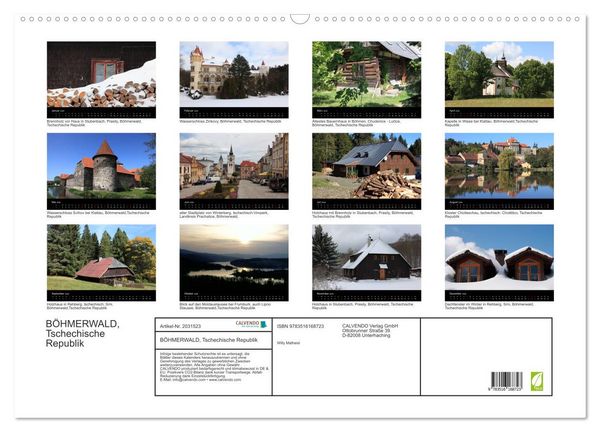 Produktbild: B&Ouml;HMERWALD, Tschechische Republik (Wandkalender 2026 DIN A2 quer), CALVENDO Monatskalender