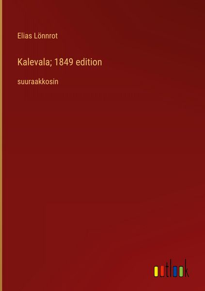 Produktbild: Kalevala; 1849 edition