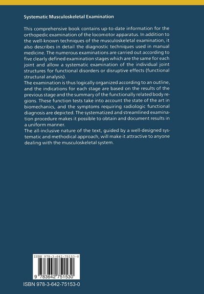 Produktbild: Systematic Musculoskeletal Examination