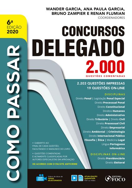 Produktbild: Como passar concursos delegado