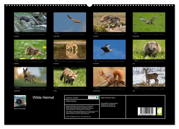 Produktbild: Wilde Heimat (hochwertiger Premium Wandkalender 2026 DIN A2 quer), Kunstdruck in Hochglanz