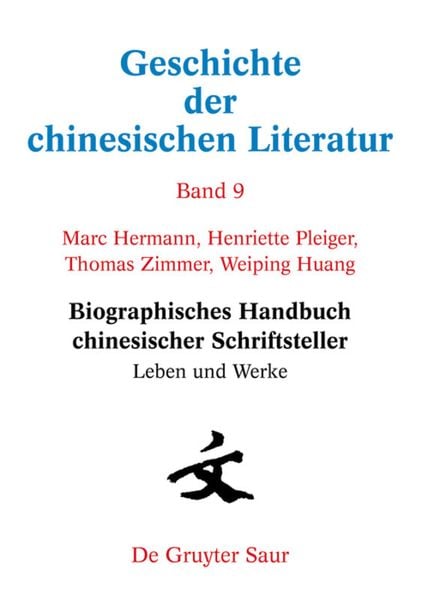 Produktbild: Biographisches Handbuch chinesischer Schriftsteller