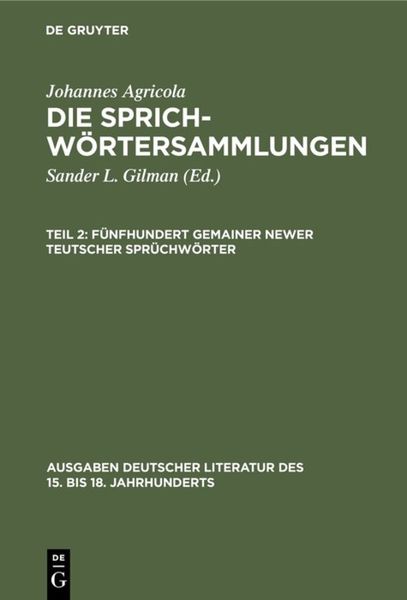 Produktbild: F&uuml;nfhundert gemainer newer teutscher Spr&uuml;chw&ouml;rter