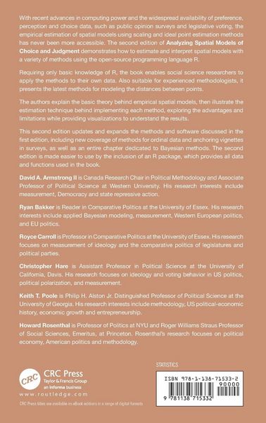 Produktbild: Analyzing Spatial Models of Choice and Judgment