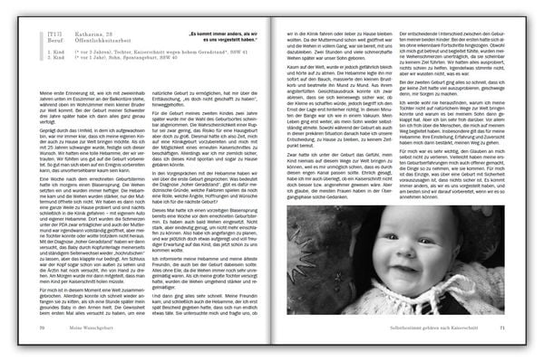 Produktbild: Meine Wunschgeburt - Selbstbestimmt geb&auml;ren nach Kaiserschnitt: Begleitbuch f&uuml;r Schwangere, ihre Partner und geburtshilfliche Fachpersonen