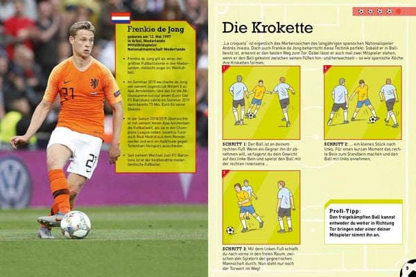 Produktbild: Die besten Fu&szlig;balltricks I Fussball Buch f&uuml;r Kinder ab 7 Jahren