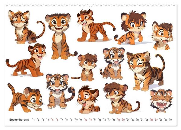 Produktbild: ComicZoo - eine lustige Tiertruppe (Wandkalender 2026 DIN A2 quer), CALVENDO Monatskalender