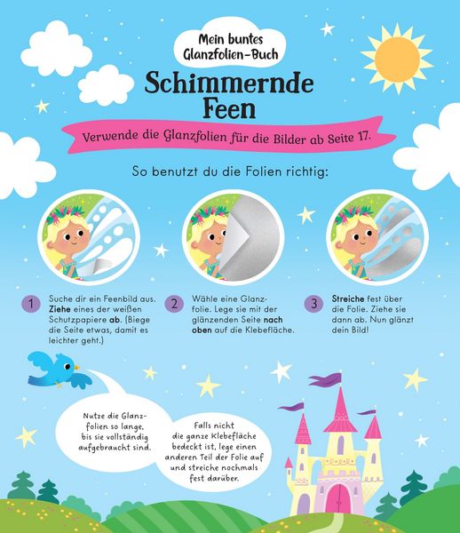 Produktbild: Mein buntes Glanzfolien-Buch: Schimmernde Feen