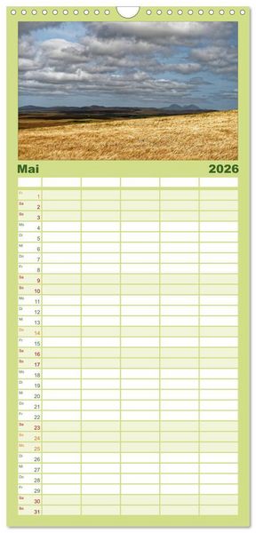 Produktbild: Familienplaner 2026 - Islay und das "Wasser des Lebens" mit 5 Spalten (Wandkalender, 21 x 45 cm) CALVENDO