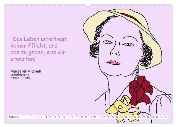 Produktbild: Zitate f&uuml;r Motivation und Perspektivenwechsel (hochwertiger Premium Wandkalender 2026 DIN A2 quer), Kunstdruck in Hochglanz