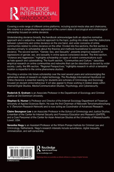 Produktbild: The Routledge International Handbook of Online Deviance