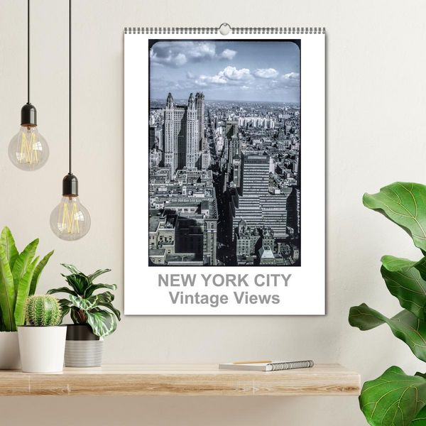 Produktbild: NEW YORK CITY - Vintage Views (Wandkalender 2026 DIN A2 hoch), CALVENDO Monatskalender