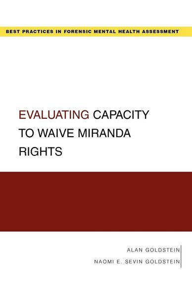 Produktbild: Evaluating Capacity to Waive Miranda Rights