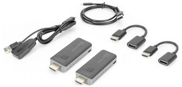 Produktbild: Digitus DS-55319 HDMI-Funk&uuml;bertragung (Set) 50m 5GHz 1920 x 1080 Pixel