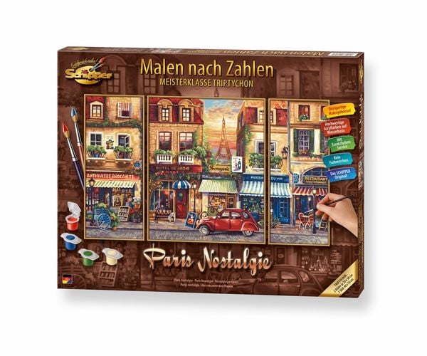 Produktbild: Malen nach Zahlen - Paris Nostalgie (Triptychon)