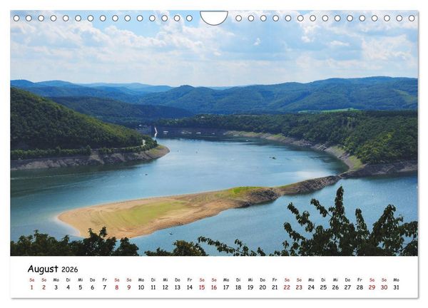 Produktbild: Der Edersee - Das Paradies in Nordhessen (Wandkalender 2026 DIN A4 quer), CALVENDO Monatskalender