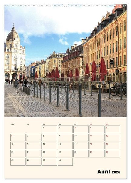Produktbild: Lille - Lebendige Metropole (Wandkalender 2026 DIN A2 hoch), CALVENDO Monatskalender