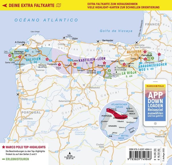 Produktbild: MARCO POLO Reisef&uuml;hrer Jakobsweg, Spanien