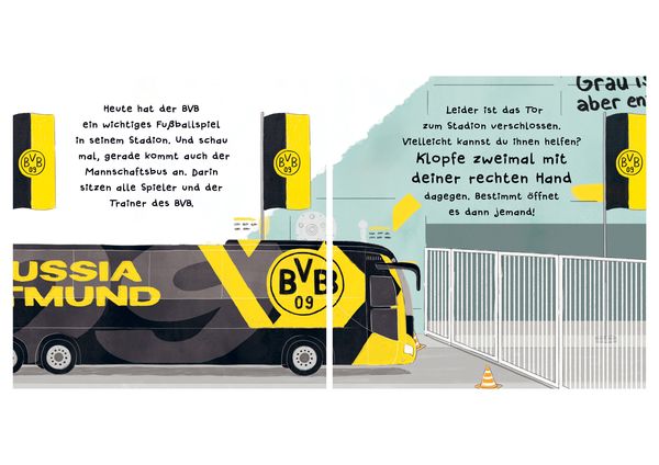 Produktbild: BVB &ndash; Ein Mitmachbuch zum Sch&uuml;tteln, Schaukeln, Pusten, Klopfen und sehen, was dann passiert