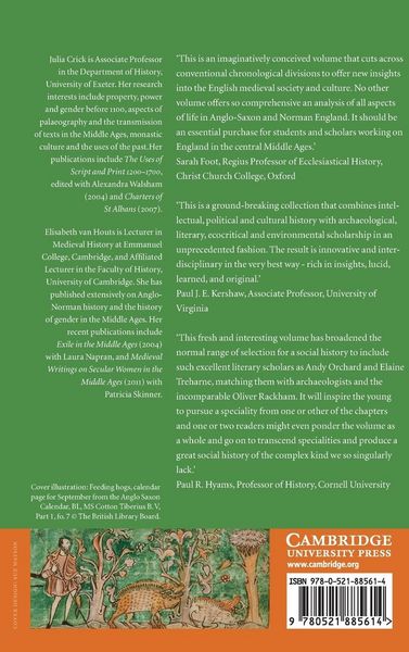 Produktbild: A Social History of England, 900-1200