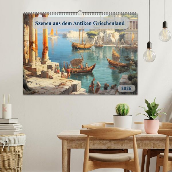 Produktbild: Szenen aus dem Antiken Griechenland (Wandkalender 2026 DIN A2 quer), CALVENDO Monatskalender