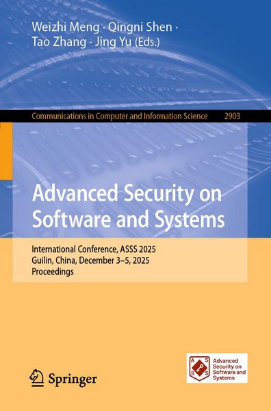 Produktbild: Advanced Security on Software and Systems